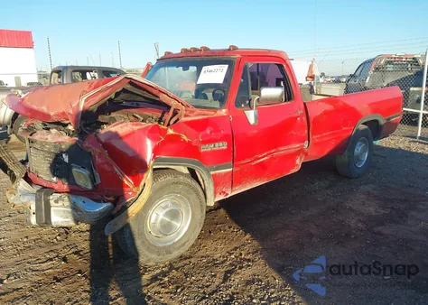 1991 Dodge D-Series D200/D250 z USA, uszkodzony, nr VIN 1B7KE2686MS258942